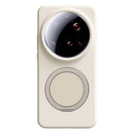 For Xiaomi 15 Ultra Magnetic Case Rotating Kickstand Liquid Silicone PC Phone Cover Skin Touch