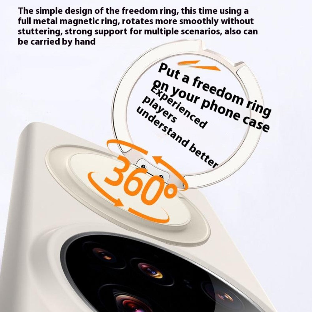 For Xiaomi 15 Ultra Magnetic Case Rotating Kickstand Liquid Silicone PC Phone Cover Skin Touch