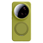 For Xiaomi 15 Ultra Magnetic Case Rotating Kickstand Liquid Silicone PC Phone Cover Skin Touch