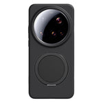 For Xiaomi 15 Ultra Magnetic Case Rotating Kickstand Liquid Silicone PC Phone Cover Skin Touch