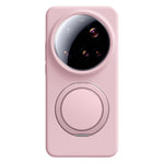 For Xiaomi 15 Ultra Magnetic Case Rotating Kickstand Liquid Silicone PC Phone Cover Skin Touch