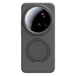 For Xiaomi 15 Ultra Magnetic Case Rotating Kickstand Liquid Silicone PC Phone Cover Skin Touch