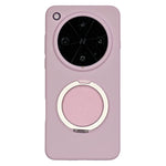 For Oppo Find X8 Ultra 5G Magnetic Case Rotating Kickstand Liquid Silicone PC Phone Cover Skin Touch