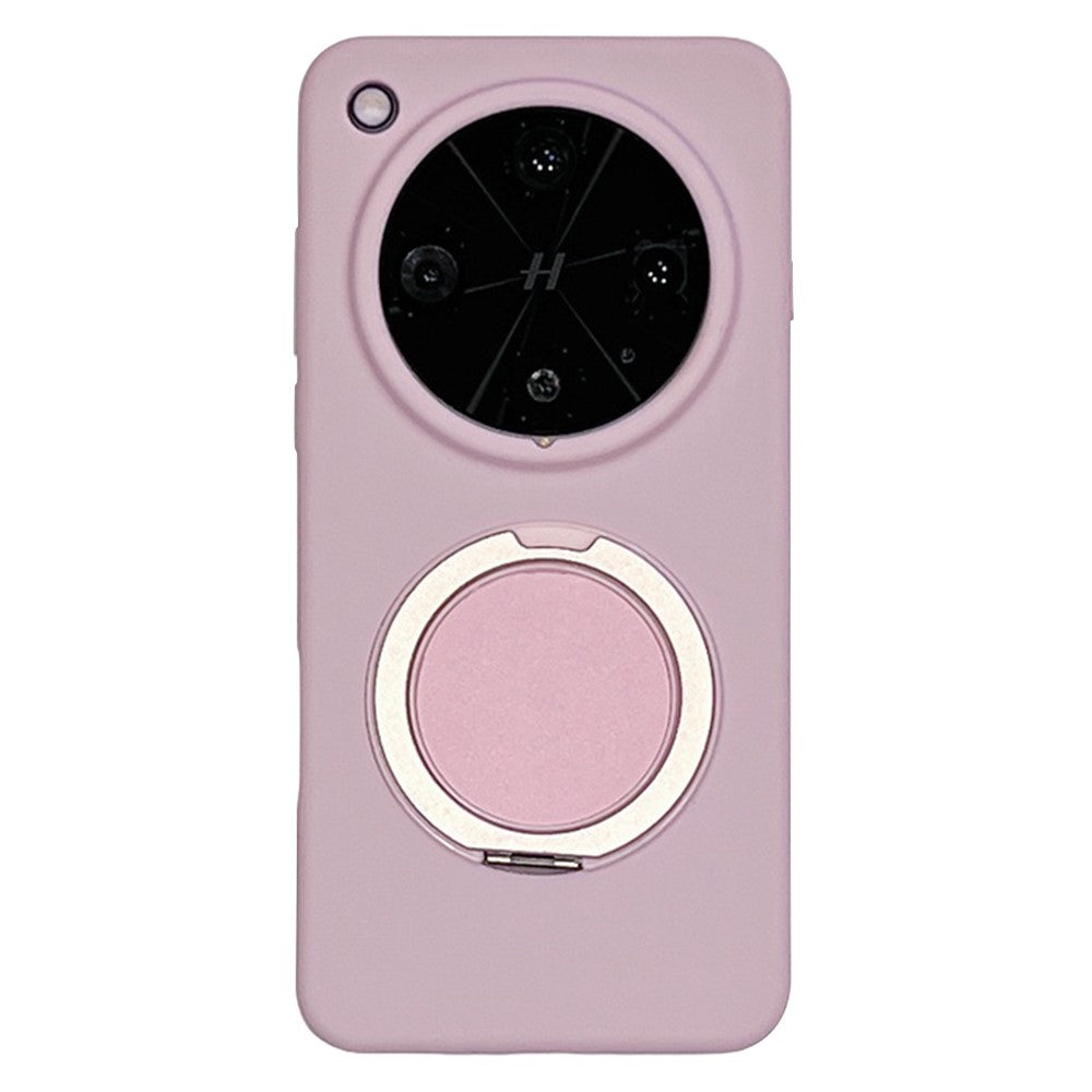 For Oppo Find X8 Ultra 5G Magnetic Case Rotating Kickstand Liquid Silicone PC Phone Cover Skin Touch