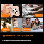 For Oppo Find X8 5G Magnetic Case Rotating Kickstand Liquid Silicone PC Phone Cover Skin Touch