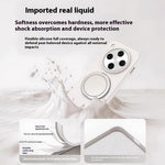 For Oppo Find X8 5G Magnetic Case Rotating Kickstand Liquid Silicone PC Phone Cover Skin Touch