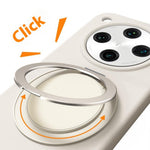 For Oppo Find X8 5G Magnetic Case Rotating Kickstand Liquid Silicone PC Phone Cover Skin Touch
