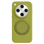 For Oppo Find X8 5G Magnetic Case Rotating Kickstand Liquid Silicone PC Phone Cover Skin Touch
