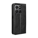 For Honor 400 Smart 5G / 4G / X7d 4G Leather Case Wallet Stand Retro Texture Phone Cover