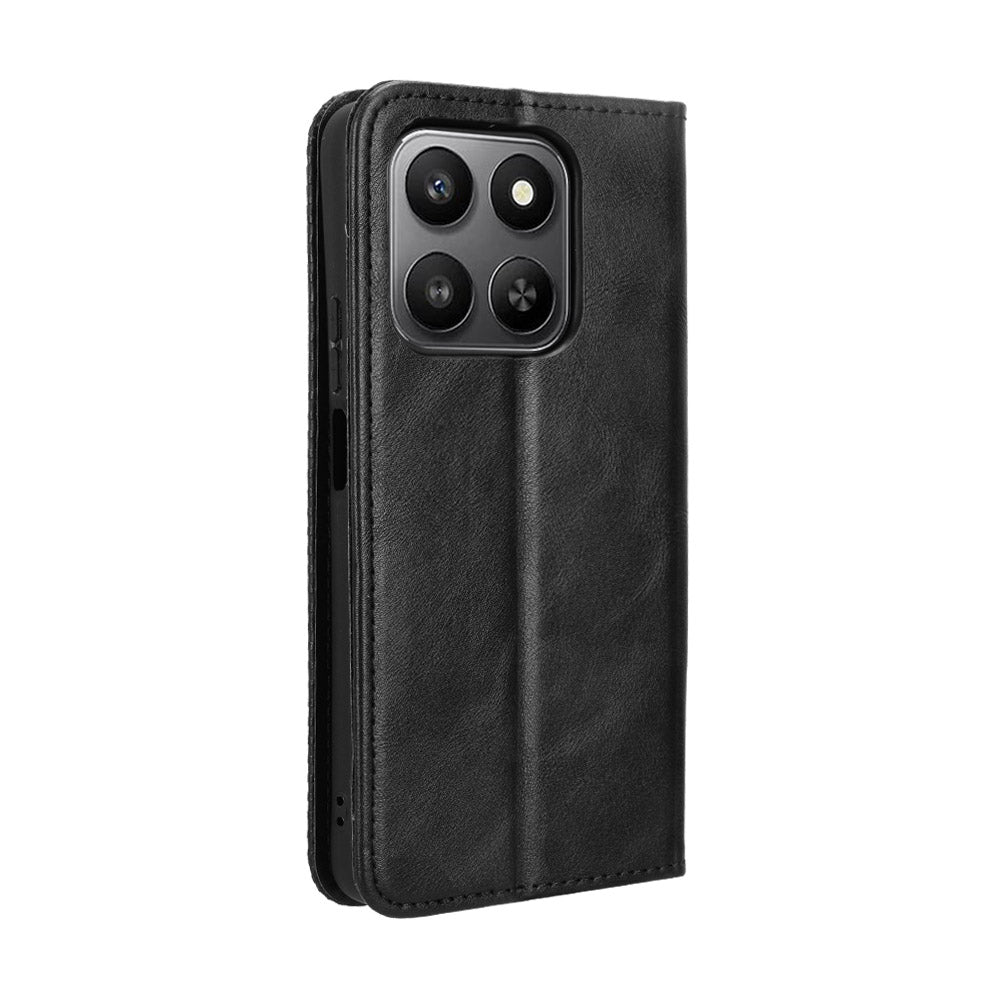 For Honor 400 Smart 5G / 4G / X7d 4G Leather Case Wallet Stand Retro Texture Phone Cover