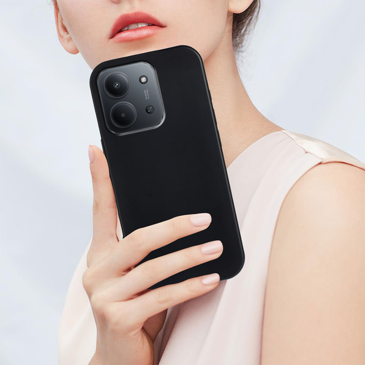 Xiaomi Redmi 15C 4G (EU) (173 mm) / 15C 5G (EU) (173 mm) / Poco C85 4G (173 mm) TPU-skal mjukt matt anti-fingeravtrycks-mobilbaksida
