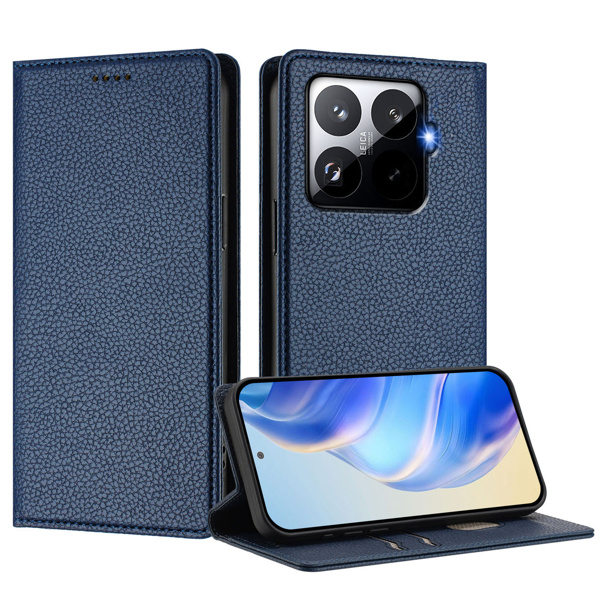 For Xiaomi 15T Pro Wallet Case RFID Blocking Litchi Texture Leather Mobile Cover