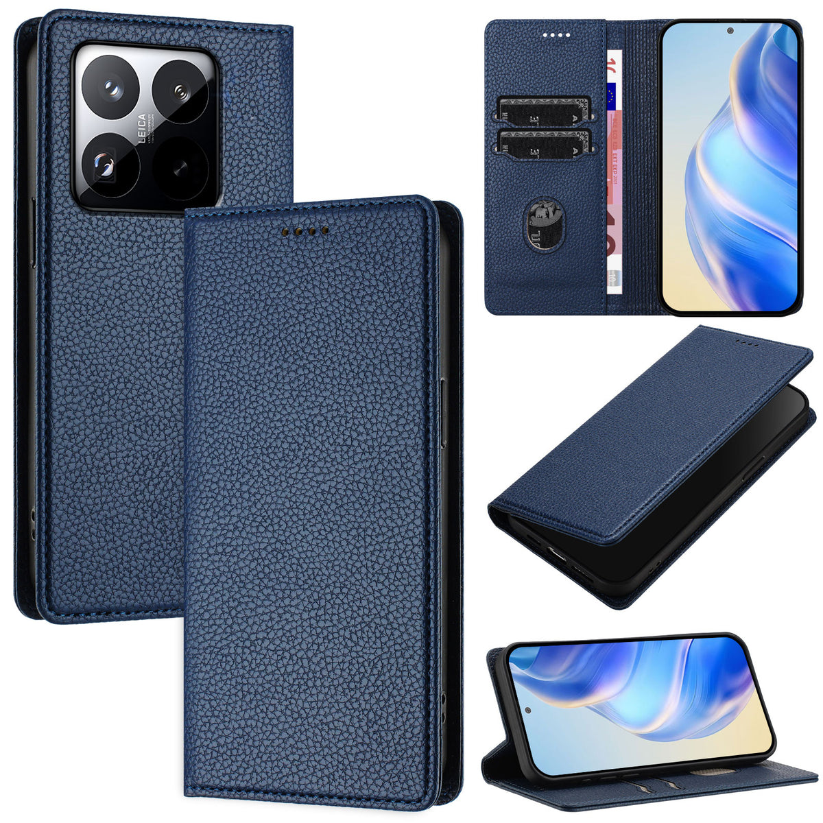 For Xiaomi 15T Wallet Case RFID Blocking Litchi Texture Leather Mobile Cover