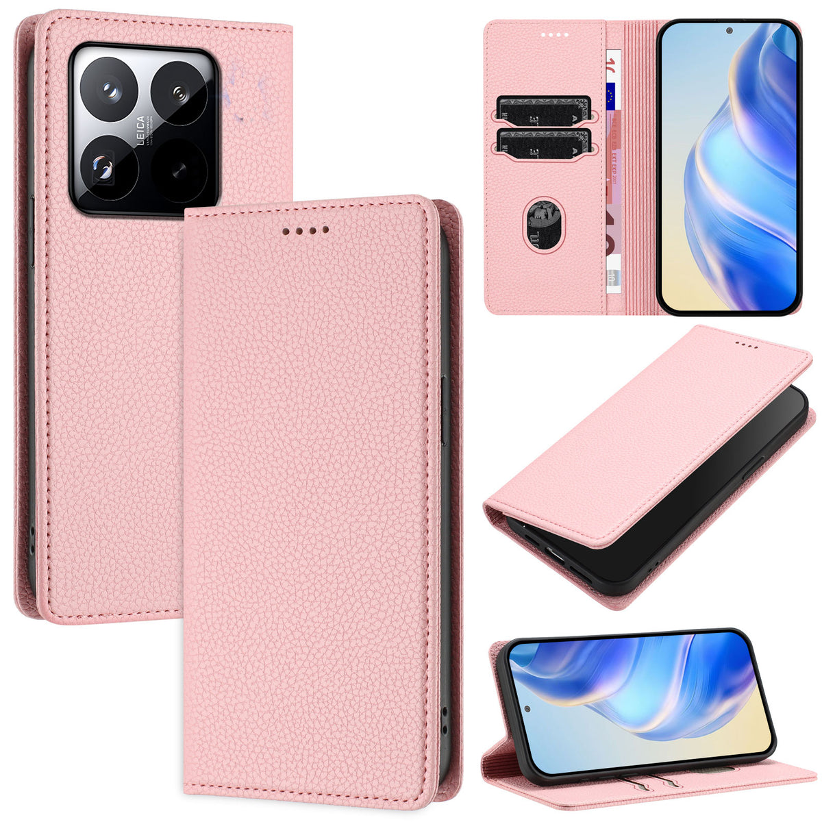 For Xiaomi 15T Wallet Case RFID Blocking Litchi Texture Leather Mobile Cover
