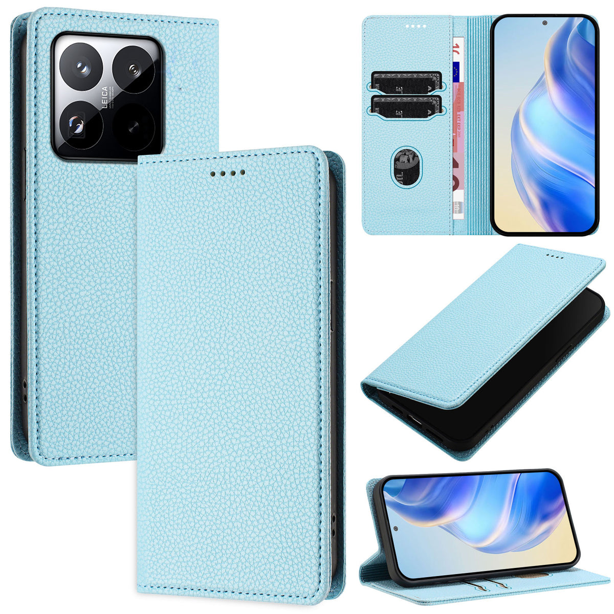 For Xiaomi 15T Wallet Case RFID Blocking Litchi Texture Leather Mobile Cover