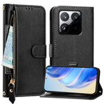 For Xiaomi 15T Case Zipper Pocket Multiple Card Slots Leather Phone Cover