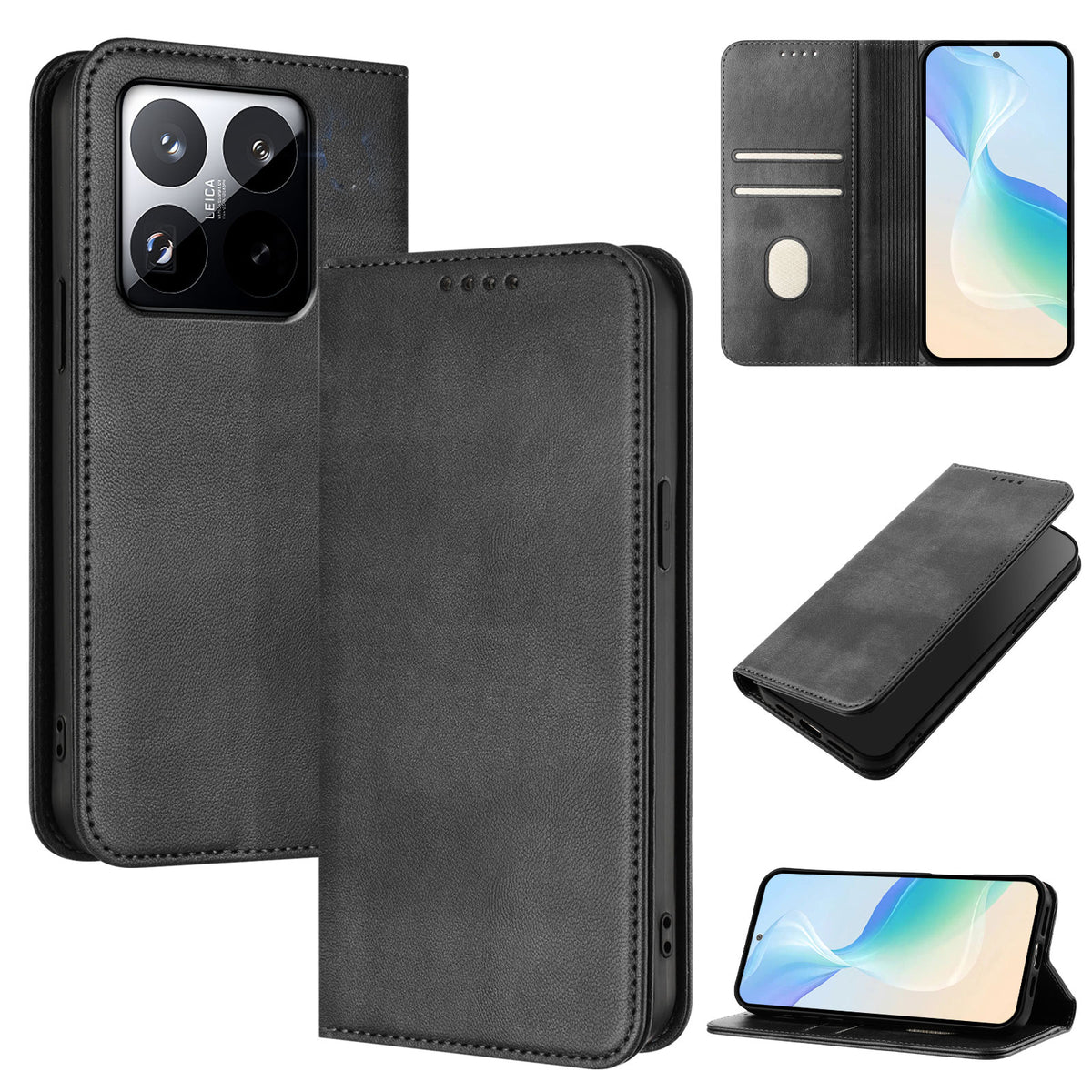 For Xiaomi 15T Wallet Cases Retro Texture RFID Blocking Leather Phone Cover