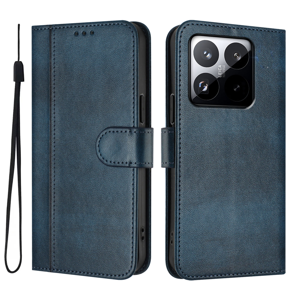 For Xiaomi 15T Cases Wallet Stand Retro Texture Leather Phone Cover with Lanyard