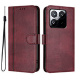 For Xiaomi 15T Cases Wallet Stand Retro Texture Leather Phone Cover with Lanyard