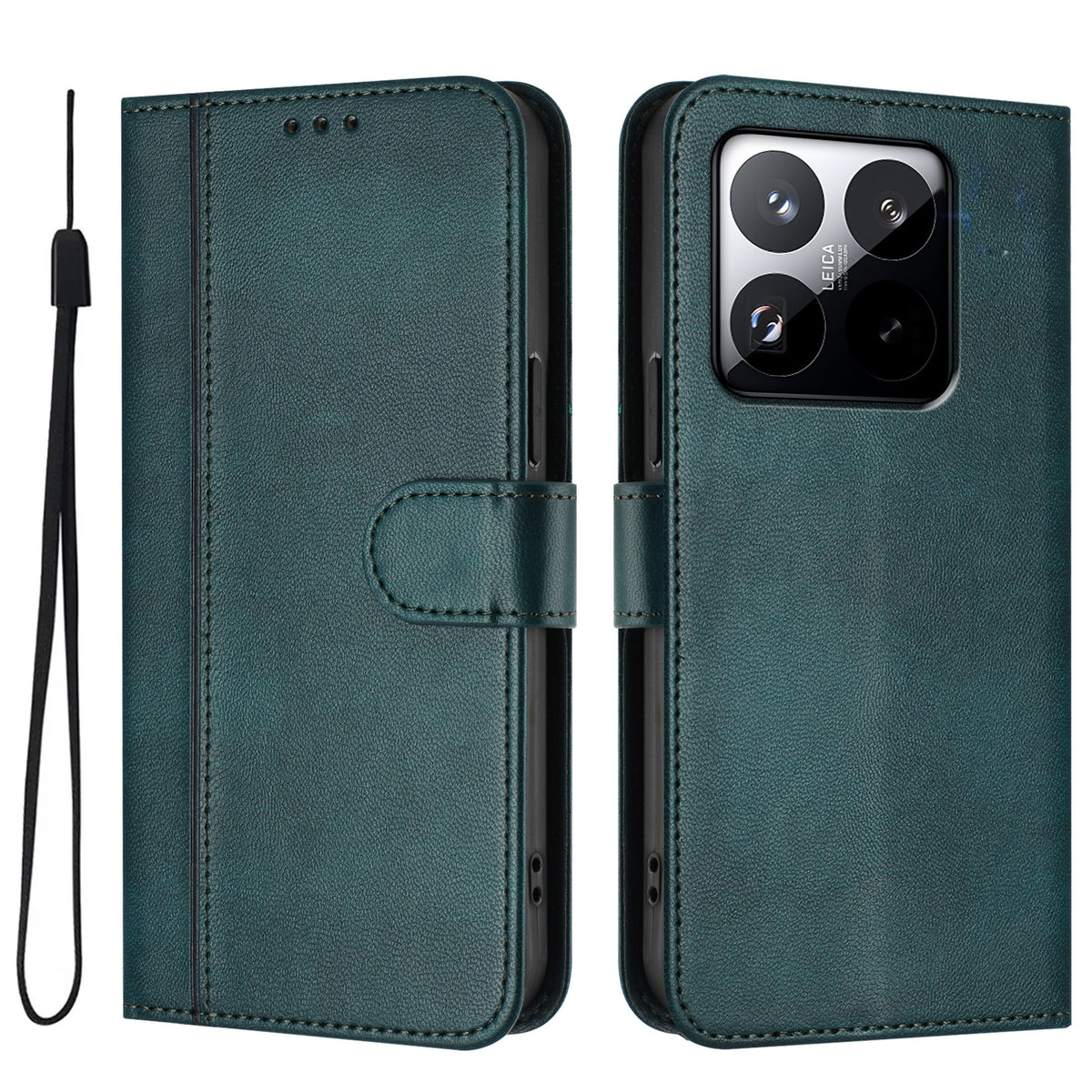 For Xiaomi 15T Cases Wallet Stand Retro Texture Leather Phone Cover with Lanyard