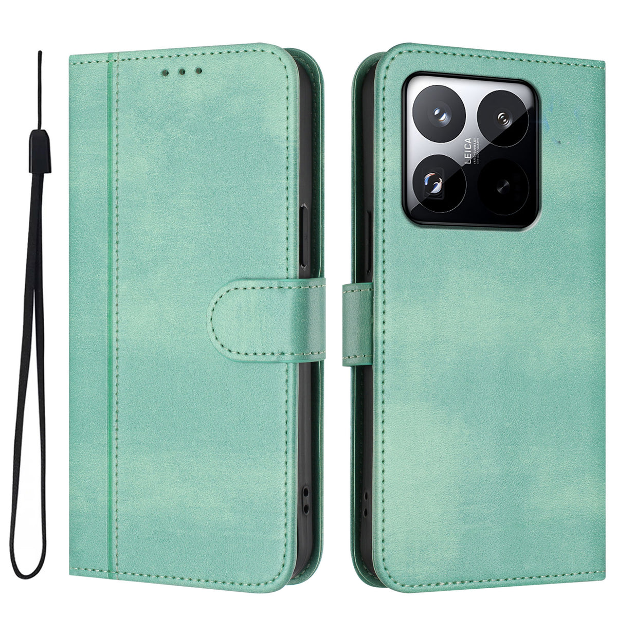 For Xiaomi 15T Cases Wallet Stand Retro Texture Leather Phone Cover with Lanyard