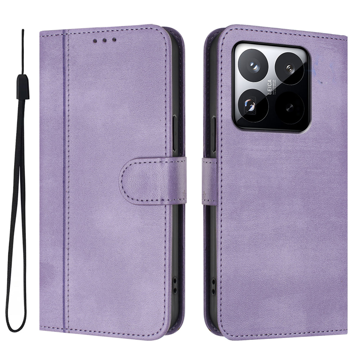 For Xiaomi 15T Cases Wallet Stand Retro Texture Leather Phone Cover with Lanyard