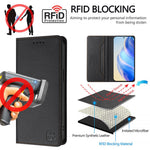 For Xiaomi 15T Pro Leather Case RINACASIS RC01 Phone Cover with RFID Blocking Wallet Stand