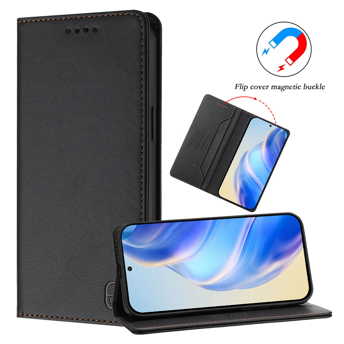 For Xiaomi 15T Leather Case RINACASIS RC01 Phone Cover with RFID Blocking Wallet Stand