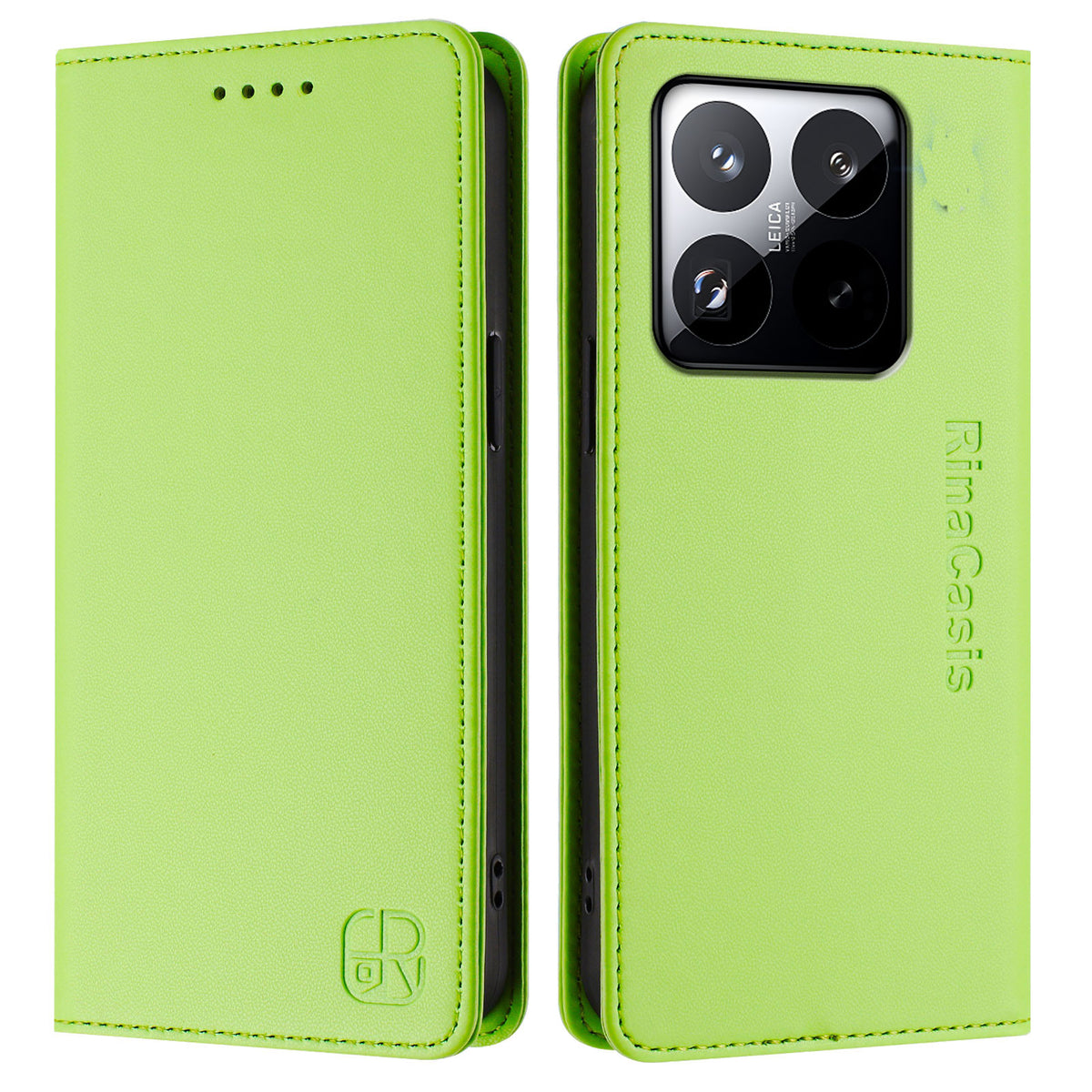 For Xiaomi 15T Leather Case RINACASIS RC01 Phone Cover with RFID Blocking Wallet Stand