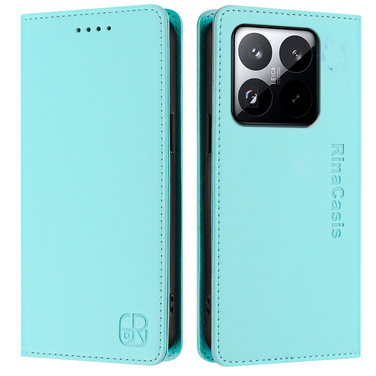 For Xiaomi 15T Leather Case RINACASIS RC01 Phone Cover with RFID Blocking Wallet Stand