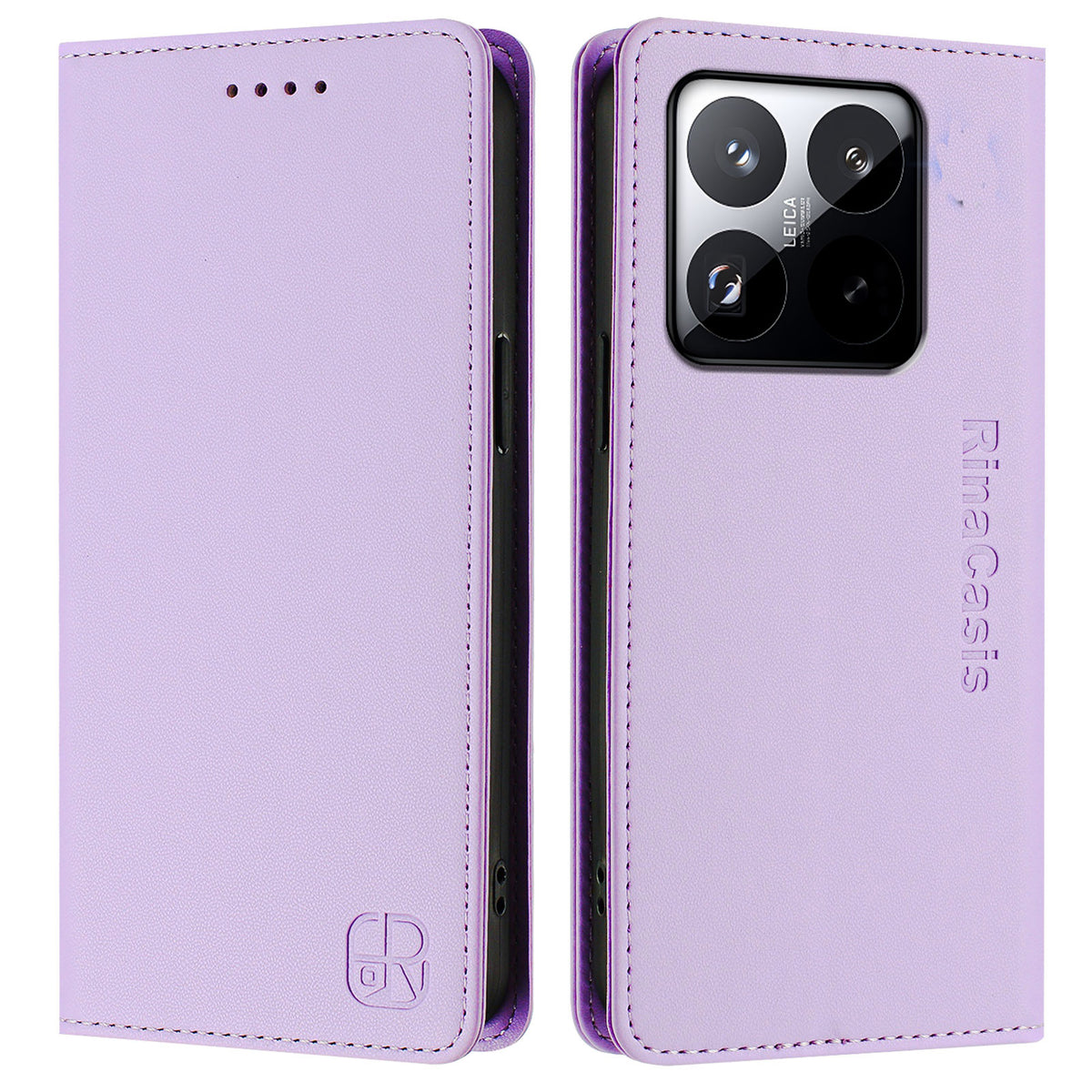 For Xiaomi 15T Leather Case RINACASIS RC01 Phone Cover with RFID Blocking Wallet Stand