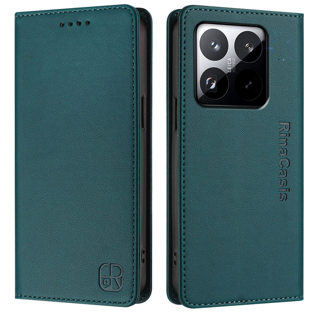 For Xiaomi 15T Leather Case RINACASIS RC01 Phone Cover with RFID Blocking Wallet Stand
