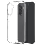 NORTHJO For Samsung Galaxy A18 4G / A17 5G / A17 4G Case Soft TPU Clear Phone Cover with Tempered Glass Screen Protector