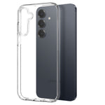 NORTHJO For Samsung Galaxy S25 FE Case Soft TPU Clear Phone Cover with Tempered Glass Screen Protector