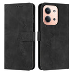 For Xiaomi Redmi 17C 5G / 15C 5G (Global) (171mm) / 15C 4G (Global) (171mm) / Poco C85 4G (171mml) Stand Case PU Leather Phone Cover Imprinted Heart Pattern