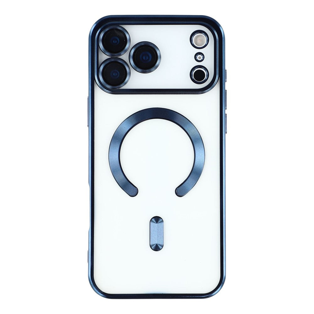 For iPhone 17 Pro Max Case Compatible with MagSafe Electroplated TPU Phone Cover with Lens Film