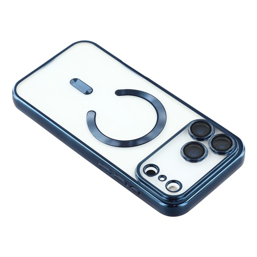 For iPhone 17 Pro Max Case Compatible with MagSafe Electroplated TPU Phone Cover with Lens Film
