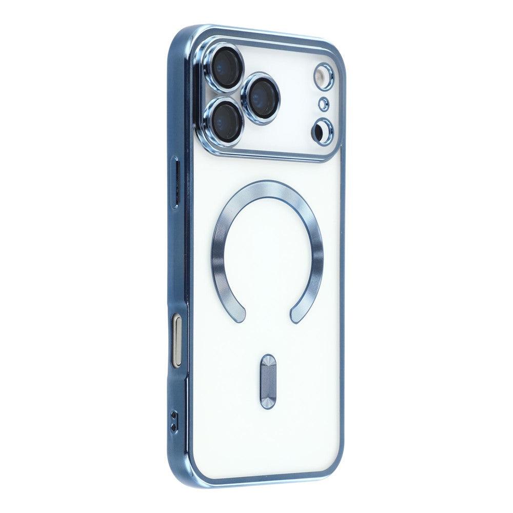 For iPhone 17 Pro Max Case Compatible with MagSafe Electroplated TPU Phone Cover with Lens Film
