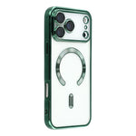 For iPhone 17 Pro Max Case Compatible with MagSafe Electroplated TPU Phone Cover with Lens Film