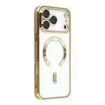 For iPhone 17 Pro Max Case Compatible with MagSafe Electroplated TPU Phone Cover with Lens Film