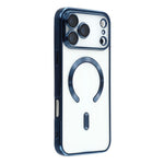 For iPhone 17 Pro Case Compatible with MagSafe Electroplated TPU Phone Cover with Lens Film