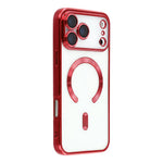 For iPhone 17 Pro Case Compatible with MagSafe Electroplated TPU Phone Cover with Lens Film