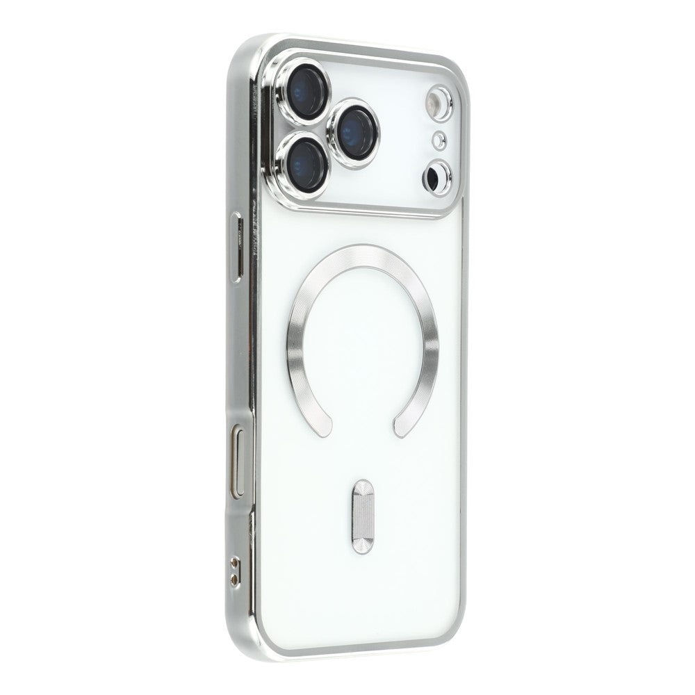 For iPhone 17 Pro Case Compatible with MagSafe Electroplated TPU Phone Cover with Lens Film