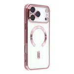 For iPhone 17 Pro Case Compatible with MagSafe Electroplated TPU Phone Cover with Lens Film