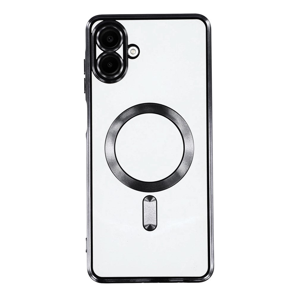 Samsung Galaxy A08 5G / A08 4G / A07 4G / A07s 4G magnetisk etui, elektrobelagt TPU-mobilcover med linsefilm