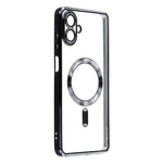 Samsung Galaxy A08 5G / A08 4G / A07 4G / A07s 4G magnetisk etui, elektrobelagt TPU-mobilcover med linsefilm