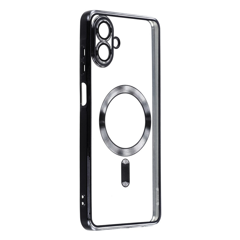 Samsung Galaxy A08 5G / A08 4G / A07 4G / A07s 4G magnetisk etui, elektrobelagt TPU-mobilcover med linsefilm