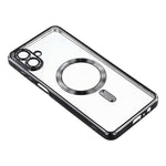 Samsung Galaxy A08 5G / A08 4G / A07 4G / A07s 4G magnetisk etui, elektrobelagt TPU-mobilcover med linsefilm