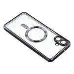 Samsung Galaxy A08 5G / A08 4G / A07 4G / A07s 4G magnetisk etui, elektrobelagt TPU-mobilcover med linsefilm