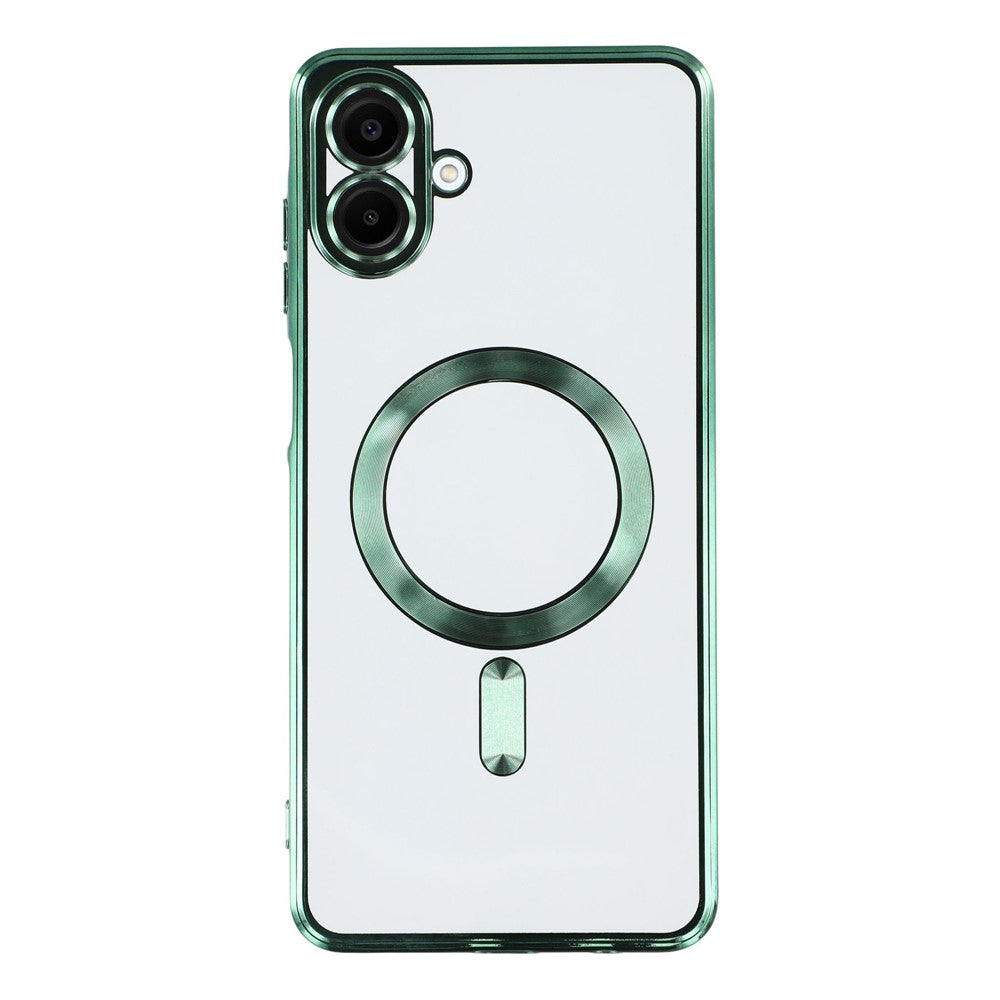 Samsung Galaxy A08 5G / A08 4G / A07 4G / A07s 4G magnetisk etui, elektrobelagt TPU-mobilcover med linsefilm